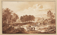 M+ 030
<br/>
Heuvellandschap met boerderij
<br/>
<em>Giesel, Johan Ludwig (1747-1814)</em>